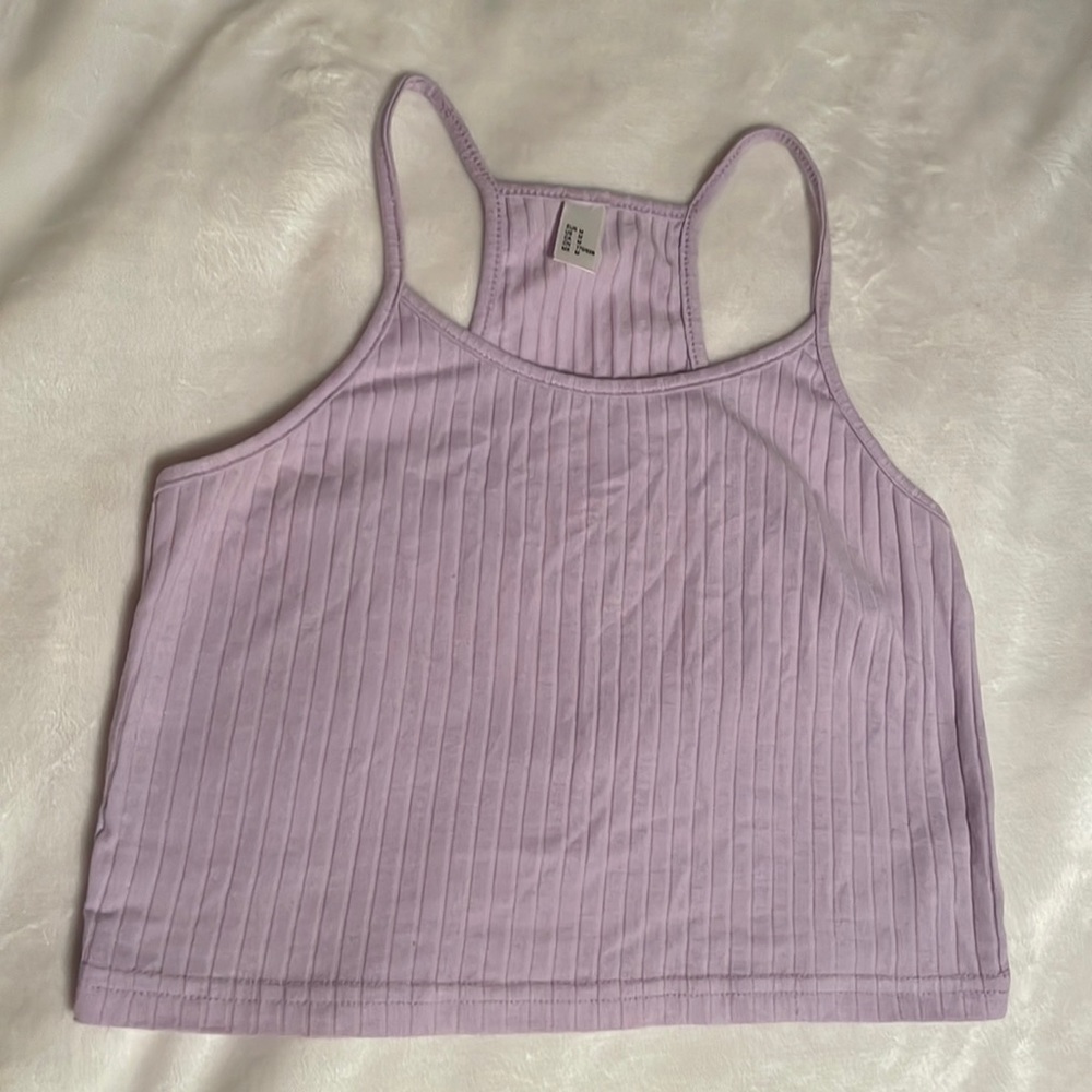 H&M Ribbed Halter Tank Top